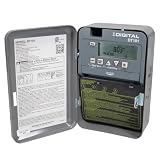 Intermatic DT101 24-Hour Digital Time Switch, 20 Amp 1-Circuit SPST, 120-277 VAC 50/60 Hz, Indoor Metal Enclosure, Battery Backup and Automatic Daylight Saving Time Adjustment