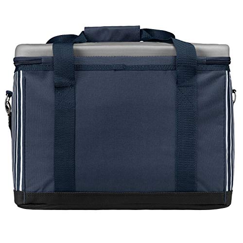 anndora Kühltasche XL Navy blau weiß 40 Liter - Kühlbox Isoliertasche Picknicktasche