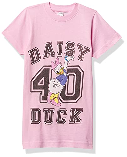 Disney Characters Daisy Duck Collegiate Girl's Solid Crew Tee