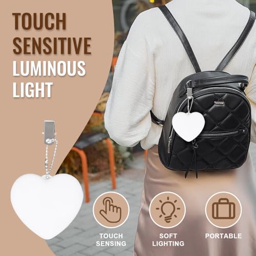 New Purse Light, Purse Glow Heart Light Headbag Light Girls Purselight Cute Light for Valentine's Day, Birthday, Gifts (2pcs heart shape)2