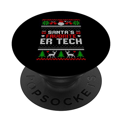 Funny Christmas Holiday Festive Santa's Favorite Er Tech PopSockets PopGrip Intercambiabile