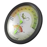 Milisten Reptile Temperature and Humidity Meter Round Hygrometer for Home Use and Reptile Boxes Sturdy
