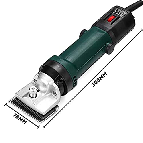 JYCCH 690 W 6-voudig verstelbare elektrische paardentondeuse met gereedschapskist/boerderij-scheertrimmer, voor paardenkamel-koe-huisdierhaarverzorging, 110 V (110 V) - Afbeelding 6