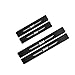 NTUOO 4Pcs Autocollants Seuil Voiture Fibre Carbone, pour Peugeot 306 Threshold Kick Plinthes Stickers Film Résistant Rayures, Auto Style Accessoires