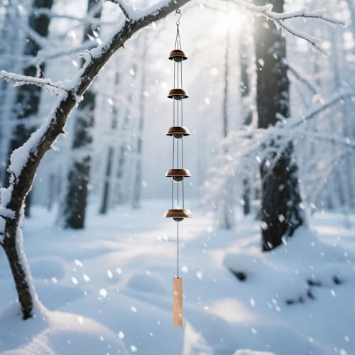 image for coobest Copper Wind Chimes for Outside Clearance, 36'' Temple Windchim