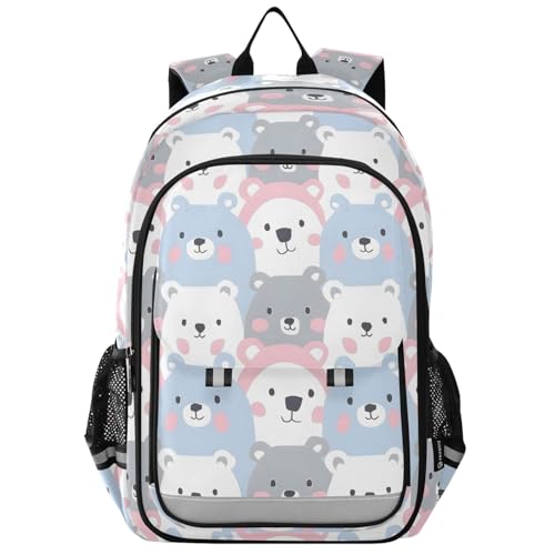 Sac à dos d'école confortable ours rose fini le mal de dos enfant