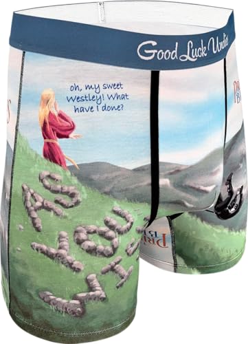 Good Luck Undies Mens The Princess Bride As You Wish Boxer Brief Underwear Large
