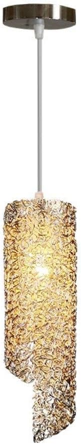 Lampe suspendue moderne en fil d'aluminium chromé pour escalier