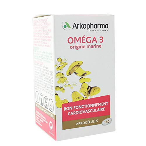 Arkopharma Phytothérapie Cure Arkogélules Omega 3 + Origine Marine 180 Capsules