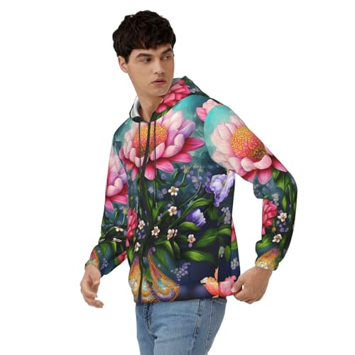 Sweat à capuche décontracté pour homme chaud pour mi-saison et hiver - 4