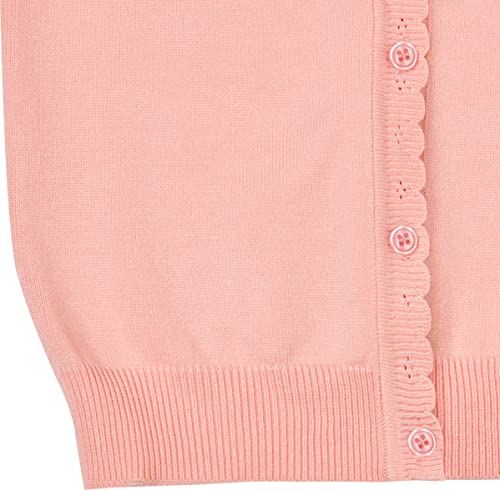 Bolerose Casual Girls Long Sleeve Button Up Cardigan Childrens Kids Bolero Shrug (Baby Pink, 9-10 Years) #TOP3