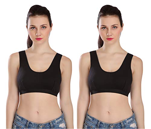 Image of splash Women's Cotton Non-Padded Wire Free Sports Bra