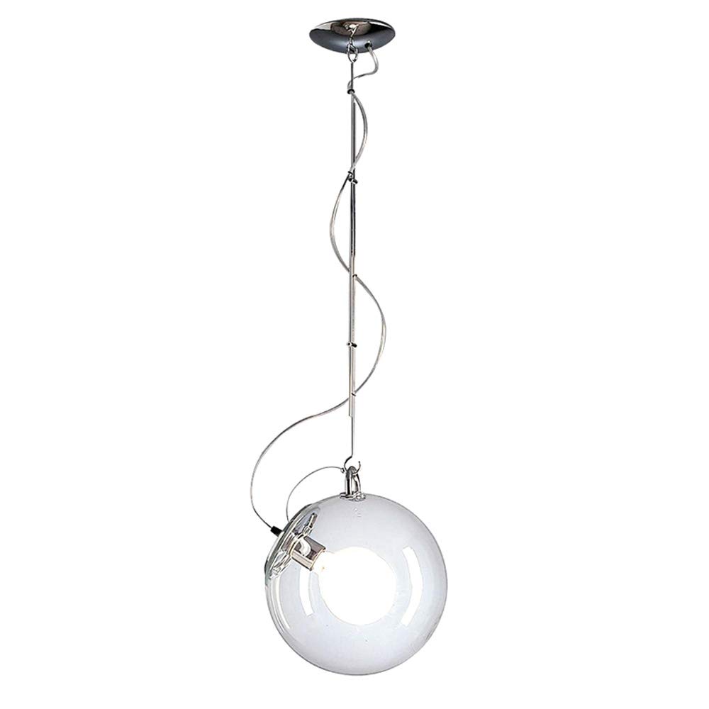 Chandelier boule de verre créatif avec structure en métal durable pour intérieur moderne
