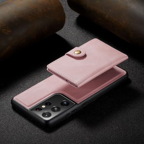 Accessoires de couverture rose aimantée pour Samsung Galaxy S21 Plus