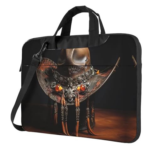 Bolso de hombro para laptop de 15.6" duradero - American West Rodeo Hat