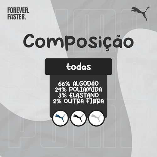 PUMA Kit 6 Pares Meia Sapatilha Esportiva Cano Curto Feminina, 6 Branco, 34-39
