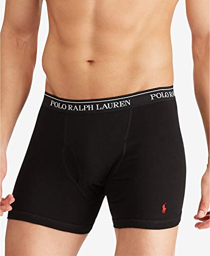 Image of Polo Ralph Lauren Men's Classic Fit Cotton Boxer Briefs 5 Pack
