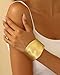 AYWFCBF Bangle Bracelets for Women | Trendy wide Bracelets | Hinged Arm Cuff Bangles 14k Gold Plated Chunky Jewelry for Women