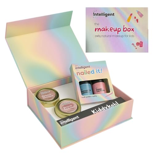 Tuco® Kids Makeup Box for Kids Girls | Organic Safe Makeup Kit | Return Birthday Gift for 4-15 Yrs | Travel Friendly & Cruelty-Free