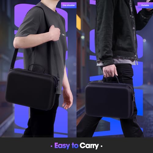 ProCase Nintendo Switch 2 ケース 収納バッグ 大容量 ゲームカード24枚収納可 ドック、ACアダプター、Joy-Con、ケーブルなどのすべての付属品を収納可能 耐衝撃 持ち運び 仕分け収納