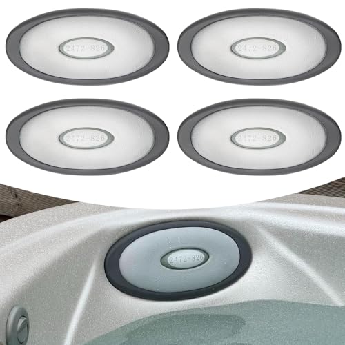 4 Pack 2472-826 Spa Oval Pillow Insert and Back Mount Fit for 2007-2013 Jacuzzi J-300 Series Hot Tubs & Spas Hot Tub Headrest Replacement for Jacuzzi Hot Tub Pillows