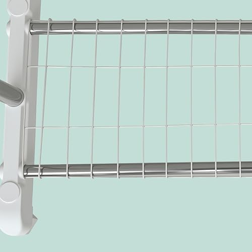 Perchero móvil regulable de acero, burro para ropa extensible con ruedas y balda 7