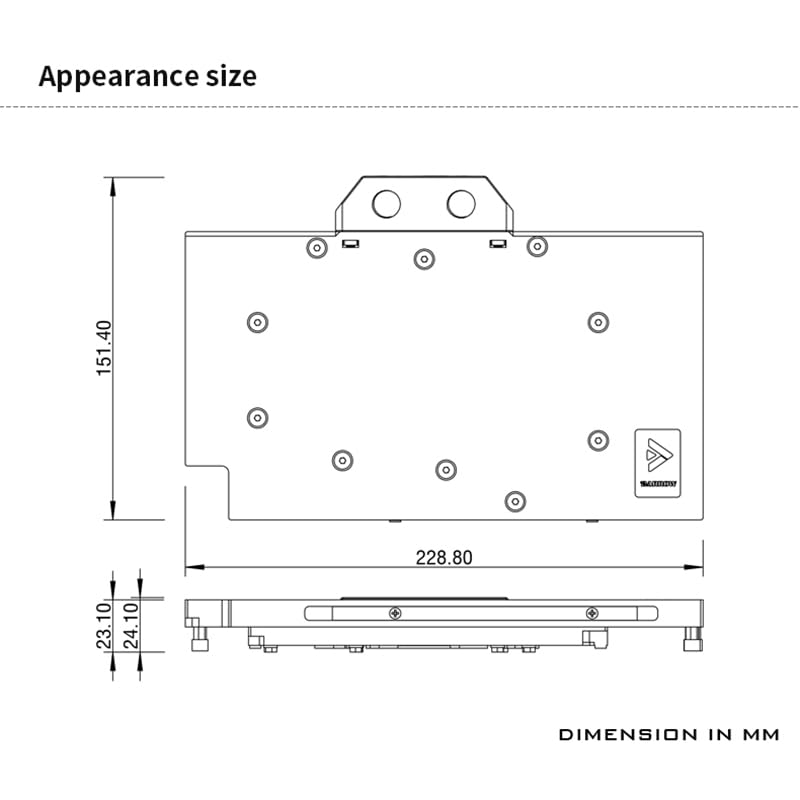 Barrow Copper GPU Water Cooling Block GPU Waterblock for Asus TUF RTX 5090 D O32G Gaming, for Asus TUF RTX 5090 O32G Gaming - Image 2