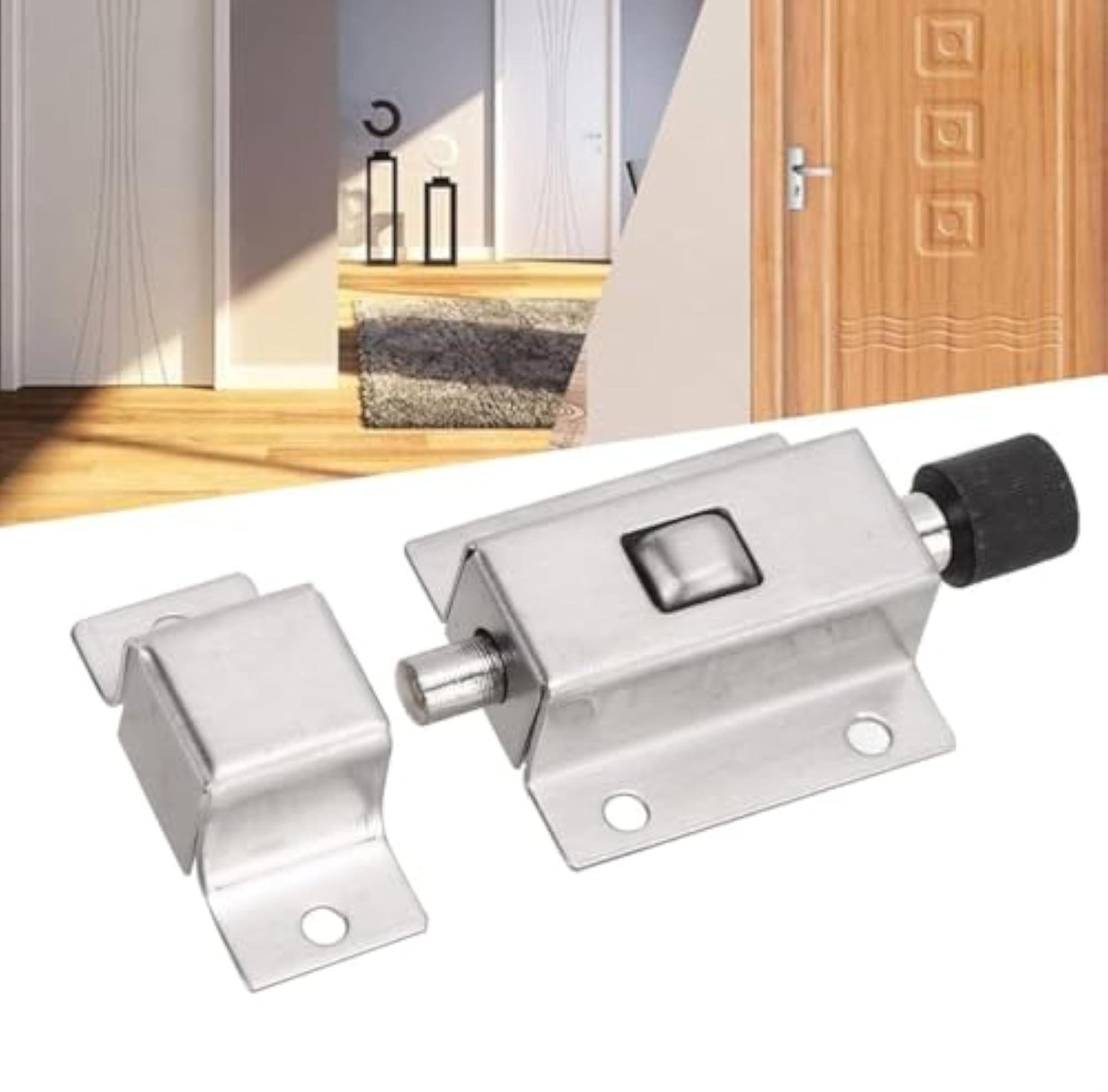 Automatic Spring Loaded Door Latch Lock