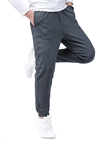 Zoulee Classic Drawstring-Waist Zipper Logo Jogger Pants with Zipper Fly4