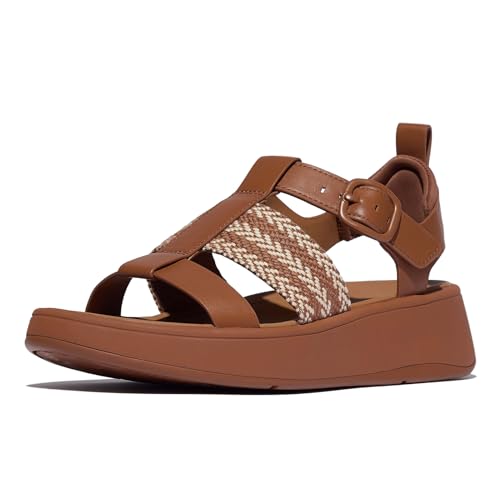 FitFlop Women's F-Mode V-Weave/Leather Fisherman Sandals Wedge