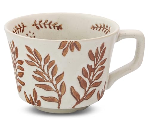 Taza de cerámica 11 oz Stoneware con asa Ivy miniatura 1