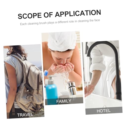 Abaodam Escova De Limpeza Facial Multifuncional Escovas De Limpeza Facial Escova Facial Dupla Face E