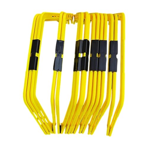 Menolana Soccer Agility Ladder Exercise Speed Training Hurdles for Kids Teens Adults Fitness Equipment for Track Soccer Football Field, Yellow