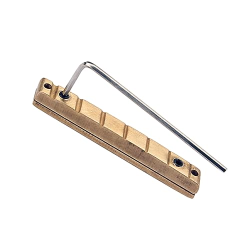 Generic Adjustable Brass Guitar Nut for Acoustic Guitar Replacement Parts Standard Long Service for Collections and Professional Needs present for Guitarists
