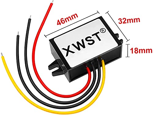 XWST Netzteil Spannungswandler 15V-85V 24V 36V 48V 60V 72V 80V 85V auf 12v 3A 36W Abwärtswandler Regler Wechselrichter Adapter Konverter (DC15-85V Breit Eingang)