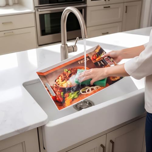 Image of UPC Crystal Melamine Serving Tray, Set of 3 (Small, Medium and Large Size) Ocean Series | Multicoloured, White