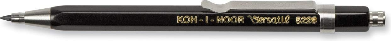 2mm Diameter Short Mechanical Clutch Lead Holder Pencil - Black
