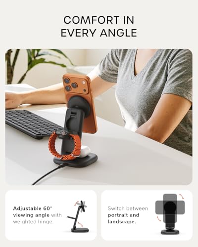 Satechi 3-in-1 Qi2 25W Foldable Charging Stand — view 3
