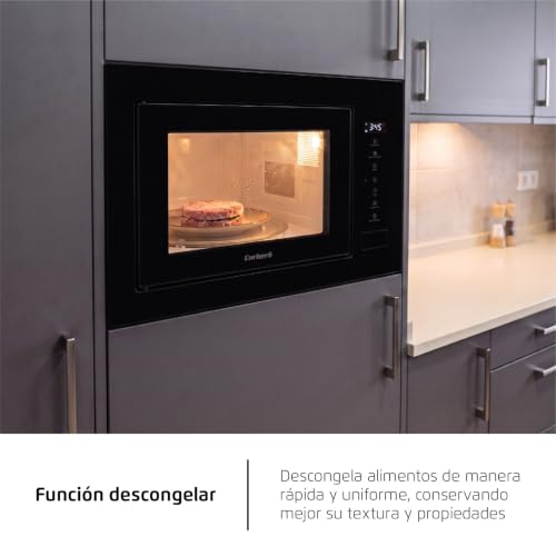 Miniatura 8 de Corberó Microondas Integrable Cmicg520glni Capacidad 20 L Potencia 700 W 10 Niveles Auto Menú Descongelar Temporizador 95 Min Control Táctil Color Negro