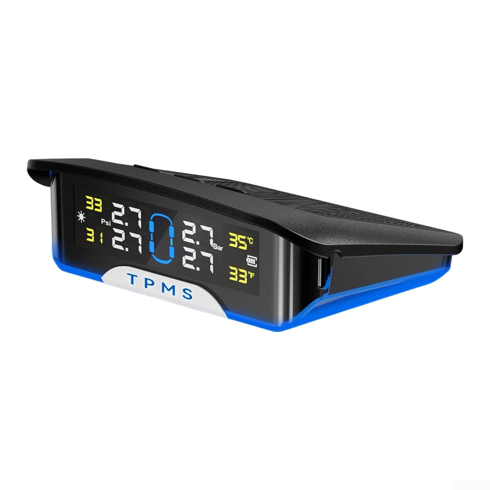 Solar TPMS Reifendruckmesser IP67 Wasserdicht(Built-in)