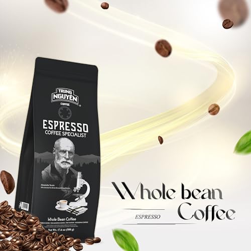Image of TRUNG NGUYEN LEGEND Espresso Specialist Arabica Coffee Bean - Bag 17.6 Oz /500gr, Light Roast, Whole Beans, Full Coffee Beans, Smooth and Balanced Taste