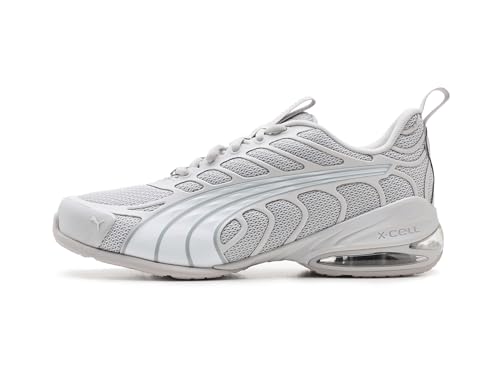 PUMA Women's Voltra Running Shoes, Feather Gray-PUMA White-PUMA Silver, 10.5 - image 5