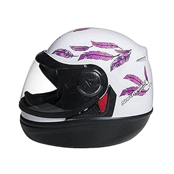 CAPACETE SAN MARINO SPEED FLY BRANCO E ROSA (58)