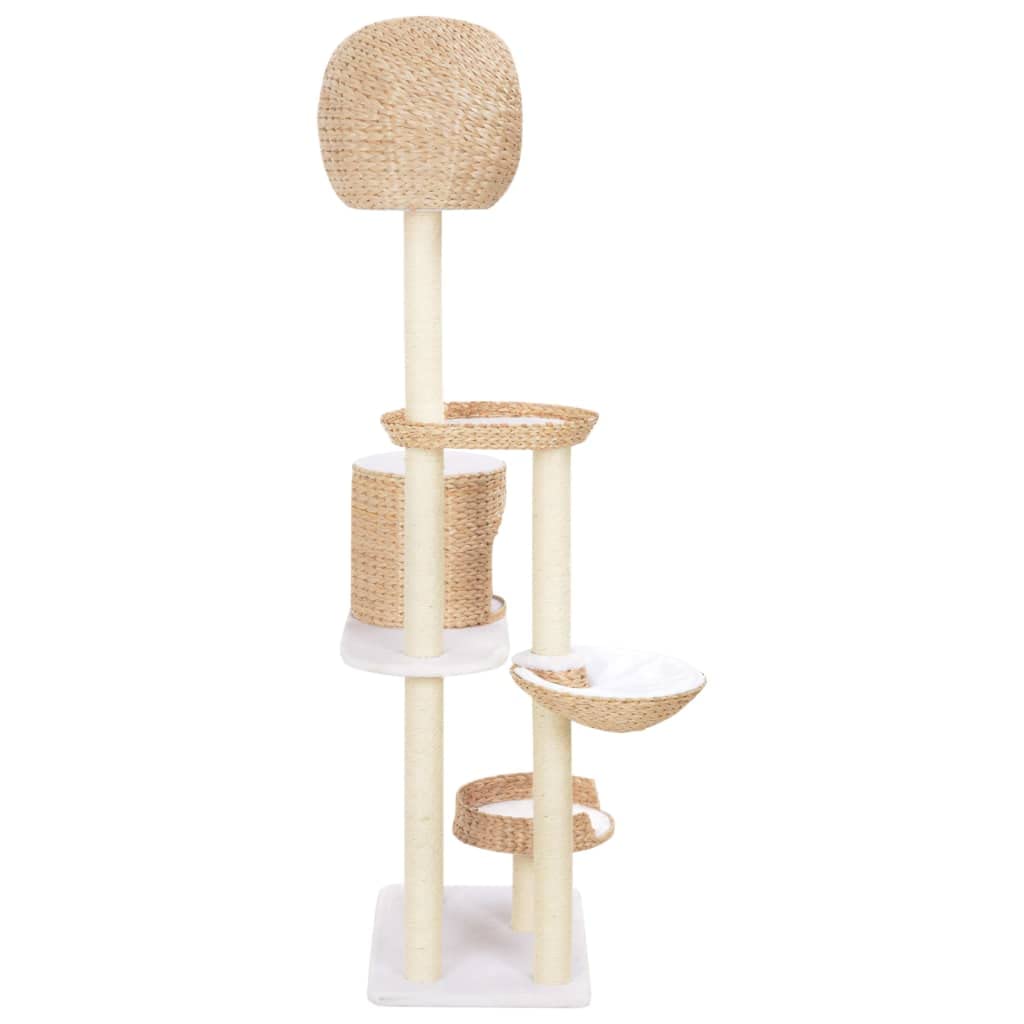 Árbol rascador natural de algas marinas y sisal, 180 cm