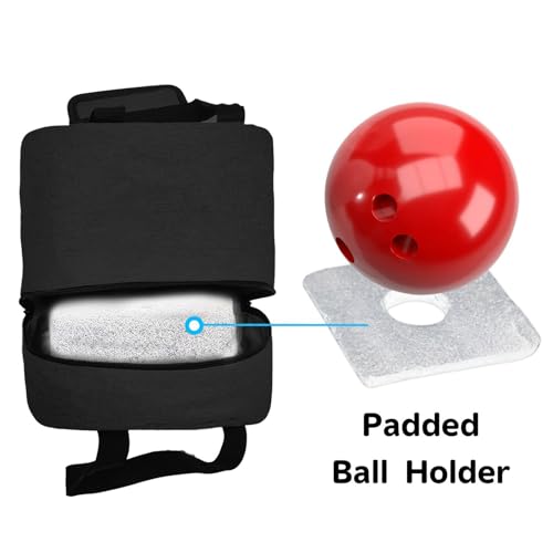 Bolsa de boliche impermeable para transporte de pelotas con bolsillos de malla laterales 7