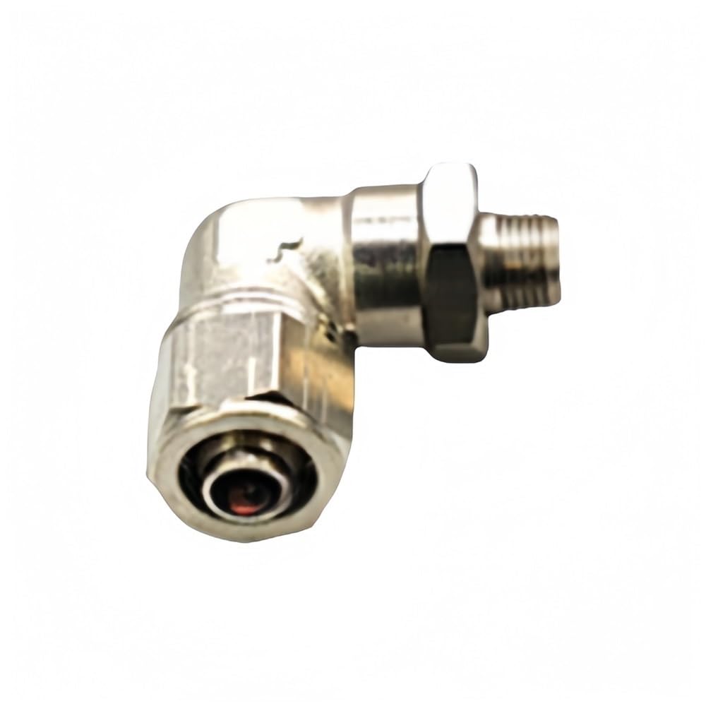 Gohapy Men's One Color Pipe Hose Connector Pneumatic Connector Elbow Quick Thread Fitting, Bsp Hose Tightening 1 Piece(Pl12-01)