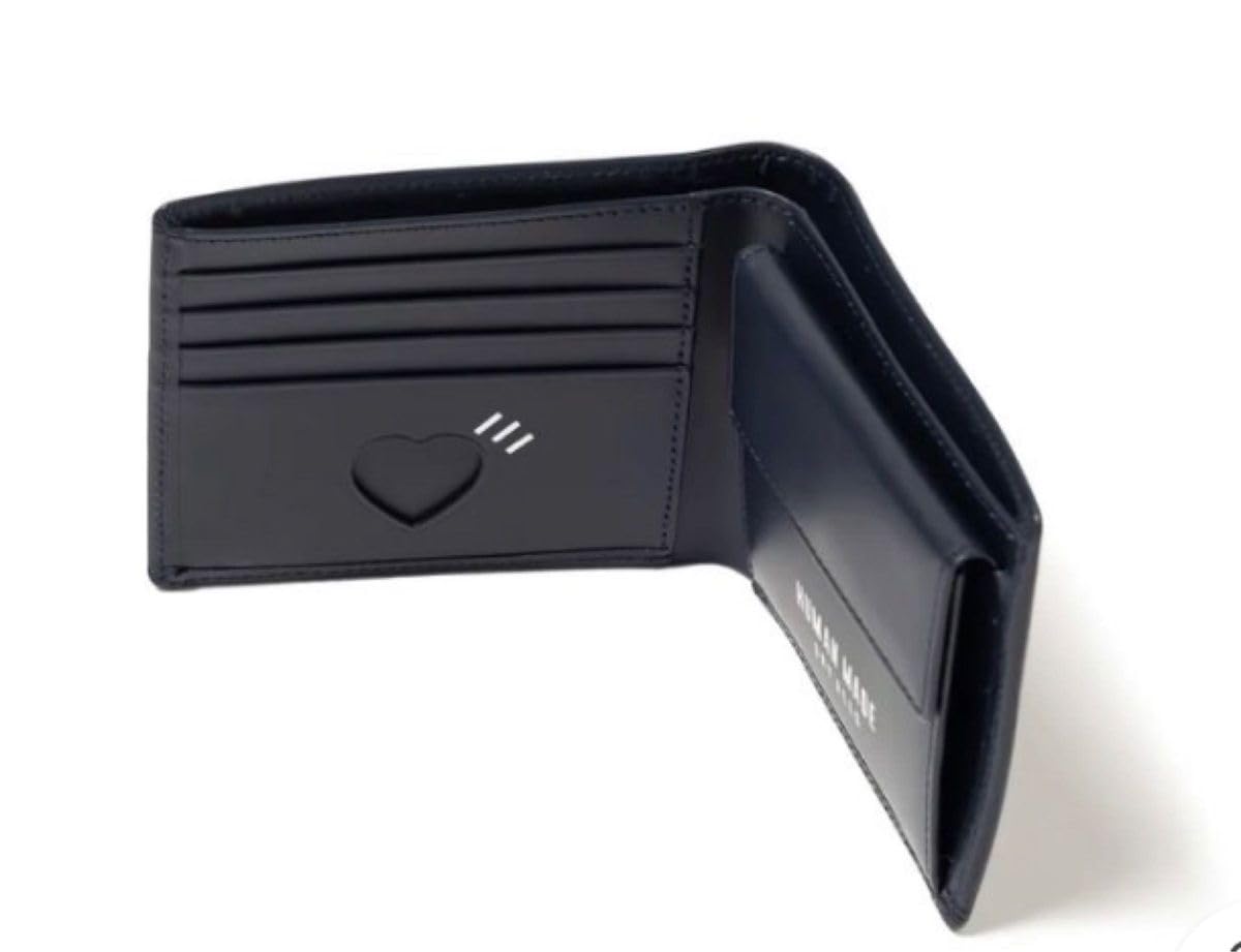 HUMAN MADE LEATHER WALLET NAVY 1 Piece : Amazon.ca: Clothing 