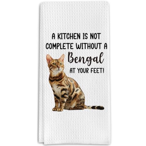 Bengal Cat Gifts Kitchen Towels for Cat Lover, Cats Gifts