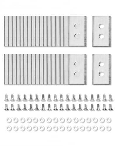 36Pcs Replacement Blades with Screws & Washers Fit for Mammotion Luba & Yuka Robotic Lawn Mowers All Series, Durable Stainless Steel Mower Blades Kit for Efficient Grass Cutting