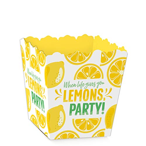 Big Dot of Happiness So Fresh - Lemon - Party Mini Favor Boxes - Citrus Lemonade Party Treat Candy Boxes - Set of 12 Big Dot of Happiness So Fresh - Lemon - Party Mini Favor Boxes - Citrus Lemonade Party Treat Candy Boxes - Set of 12